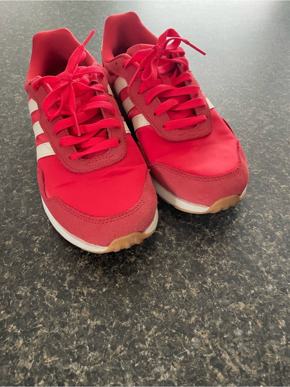 Women’s adidas Red Athletic Sneakers - Casual Lace-Up